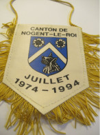 Fanion De Jumelage /  Canton De Nogent Le Roi - Heddesheim/  Juillet 1974-1994/ 1994                              DFA70 - Drapeaux