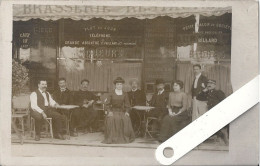 75 Paris 10, Rue D'Hauteville, Carte-photo , Brasserie Franceschi, D10.122 - District 10