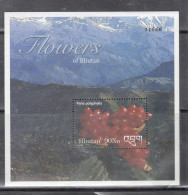 BHUTAN, 2002,  Flowers Of Bhutan, MS,  MNH, (**) - Bhoutan