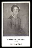 JUDAISME - PORTRAIT DE ROSAMOND LEHMANN AUTEUR DE "POUSSIERE" - CARTE EDITEE PAR LA LIBRAIRIE PLON, PARIS - Judaika
