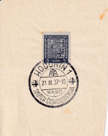 POSTMARKET  1937  HODUNIN  ONLY FRONT - Storia Postale