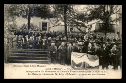 JUDAISME - M. LEVY ALPHANDERY, NOM D'ORIGINE JUDEO-ESPAGNOLE, MAIRE, CHAUMONT, INAUGURATION DU MONUMENT FRANCO-AMERICAIN - Jewish