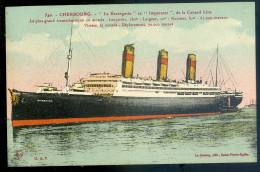 Cpa Du 50 Cherbourg Le Berengaria Ex Imperator De La Cunard Line -- Paquebot  MAI24-16 - Dampfer