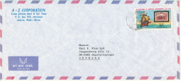 Liberia Air Mail Cover Sent To Denmark 1985 ?? Single Franked - Liberia