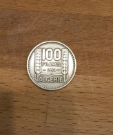Pièce 100 Francs 1950 Algérie Afrique - Argelia