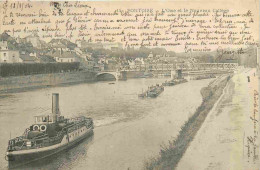 95 - Pontoise - L'Oise Et Le Nouveau Collège - Bateaux - Correspondance - Précurseur - CPA - Oblitération De 1904 - Voir - Pontoise