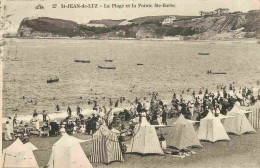 64 - Saint Jean De Luz - La Plage Et La Pointe Sainte Barbe - Animée - Scènes De Plage - Correspondance - CPA - Voir Sca - Saint Jean De Luz