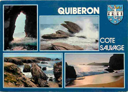 56 - Presqu'Ile De Quiberon - La Cote Sauvage - Multivues - Blasons - Carte Neuve - CPM - Voir Scans Recto-Verso - Quiberon