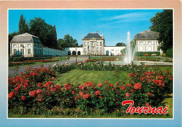 Belgique - Tournai - Hôtel De Ville Vue Du Parc - Fleurs - Jets D'eau - Carte Neuve - CPM - Voir Scans Recto-Verso - Doornik
