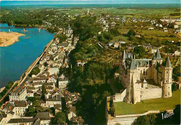 49 - Saumur - Le Château Et à Gauche, La Loire, Vus D Avion - Vue Aérienne - CPM - Voir Scans Recto-Verso - Saumur