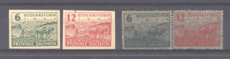 SBZ  -  Provinz Sachsen :  Mi 85-86 + 90-91  ** - Mint