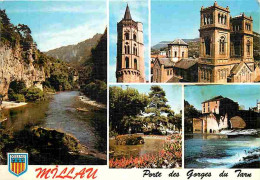 12 - Millau - Multivues - Blasons - Flamme Postale - CPM - Voir Scans Recto-Verso - Millau