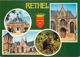 08 - Rethel - Multivues - Sangliers - Blasons - Carte Neuve - CPM - Voir Scans Recto-Verso - Rethel