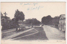 51 - CHALONS-sur-MARNE -  1918 - Le Canal Et L'Ecluse  (Péniche) - Châlons-sur-Marne
