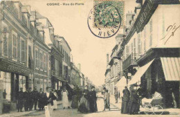 58 - Cosne Cours Sur Loire - Rue De Paris - Animée - CPA - Oblitération De 1907 - Voir Scans Recto-Verso - Cosne Cours Sur Loire