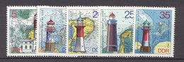 DDR   1724/1728  * *  TB   Phare - Unused Stamps