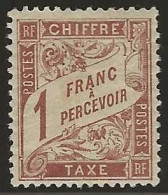 France  .  Y&T   .   Taxe  25  (2 Scans)    .    *    .     Neuf Avec Gomme - 1859-1959 Mint/hinged