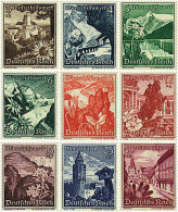 326845 HINGED ALEMANIA 1938 PAISAJES Y FLORA DE AUSTRIA - Autres & Non Classés