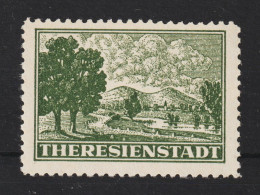 B&M Z1 Postfrisch ** 1943 Zulassungsmarke Theresienstadt, Geprüft - Unused Stamps