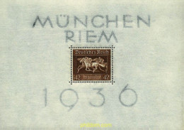 64402 MNH ALEMANIA 1936 3 CARRERA DE CABALLOS EN MUNICH - Other & Unclassified