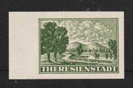 B&M Z1 U Postfrisch ** 1943 Zulassungsmarke Theresienstadt, Geprüft - Unused Stamps