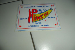 AUTOCOLLANT  PUB  A 0.50C PIECE A PRIX FIXE - Stickers