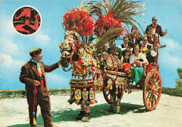 FOLKLORE - Costumes - Sicilia - Animé - Carte Postale Ancienne - Costumes