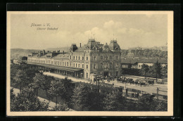 AK Plauen I. V., Oberer Bahnhof  - Plauen