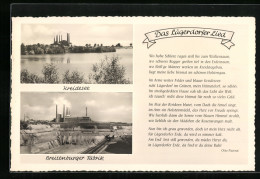 AK Lägerdorf /Holstein, Breitenburger Fabrik, Kreidesee Und Das Lägerdorfer Lied  - Bergbau