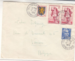 France - Lettre De 1953 - Oblit Chalon Sur Saone - Armoiries - - Cartas & Documentos