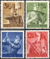 199560 HINGED ALEMANIA 1943 8 ANIVERSARIO DE LA FUNDACION DEL FRENTE DE TRABAJO - Otros & Sin Clasificación