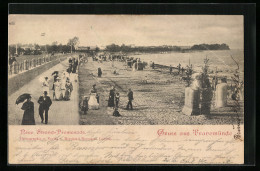 AK Travemünde, Neue Strand-Promenade Mit Flaneuren  - Lübeck-Travemünde