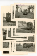 Lot 16 Photos Tramway SVTE Versailles 1957 Seine Oise 78 France Train Tramways Tram Versaillais Ville Voie Normale Photo - Treinen