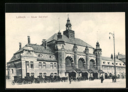 AK Lübeck, Neuer Bahnhof  - Lübeck