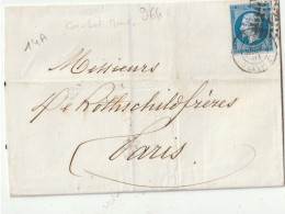 GC  3903  TARARE ( 68 )   / N°  29  POUR  ROANNE - Manual Postmarks