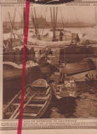 Amsterdam - De Ertskade, De Bakker Levert Aan Boord - Orig. Knipsel Coupure Tijdschrift Magazine - 1926 - Unclassified
