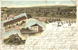 Gruss Aus Ehingen - Litho - Konstanz