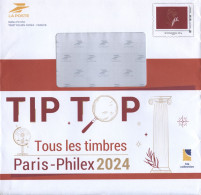 FRANCE  2024   PAP  Enveloppe Prêt à Poster   " TIP TOP  "  Montimbramoi  International 250 Gr.   PARIS PHILEX  2024 - Official Stationery