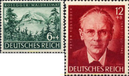 149891 MNH ALEMANIA 1943 CENTENARIO DEL NACIMIENTO DE PETER ROSEGGER - Autres & Non Classés