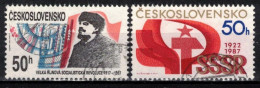 Tchécoslovaquie 1987 Mi 2931-2 (Yv 2742-3), Obliteré - Used Stamps