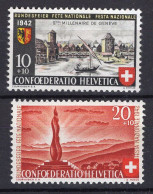 T3782 - SWITZERLAND Yv N°378/79 ** Pro Patria Fete Nationale - Unused Stamps