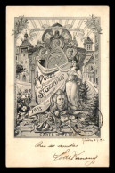 SUISSE - GENEVE - CARTE DE FETE - VOGUE DU FAUBOURG ST-GERVAIS JUIN 1903 - Other & Unclassified
