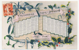 CPA  Calendrier 1910 (8) Calendrier Porte-bonheur Pour 1910  Gui  Houx - Nouvel An