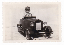 AUTOMOBILE - AUTO A PEDALI - LOTTO DI 2 FOTO ORIGINALI - TRAPANI 1932 - Coches