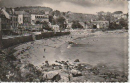 TREBOUL   DOUARNENEZ  ( 29  )  LA  PLAGE  DES  SABLES   BLANCS  ET  LES  HÔTELS - CPS  (24  /  5  /  93  ) - Tréboul