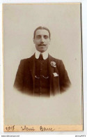 CARTE CDV - Portrait De Henri Benee En 1907 -  Tirage Aluminé - Taille 59 X 93 - Anciennes (Av. 1900)