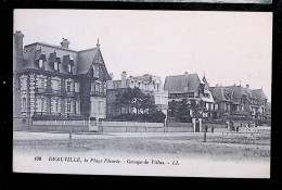 Cp, 14, Deauville, La Plage Fleurie, Groupe De Villas, Voyagée 1929 - Deauville