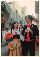 ITALIE - Taormina - Caretteristici Costumi Regionali Siciliani - Animé - Carte Postale Ancienne - Messina