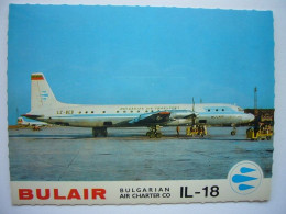 Avion / Airplane / BULAIR / Ilyushin IL-18 / Airline Issue - 1946-....: Ere Moderne