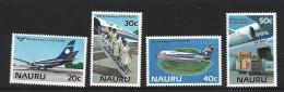 Nauru 1985 Air Nauru Anniversary Set Of 4 MNH - Nauru